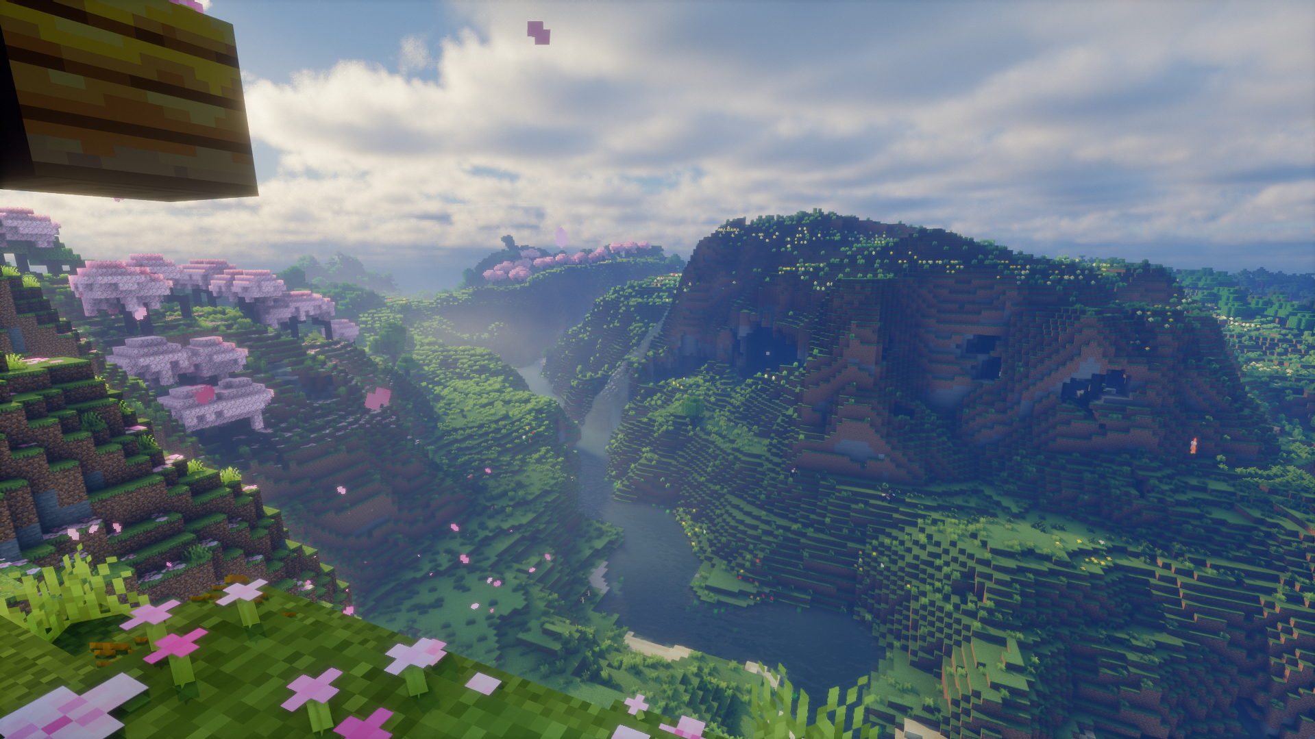 Minecraft landscape with Sphere Shader